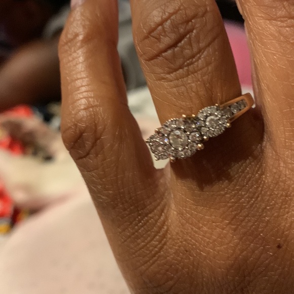 1.3 Diamond Rose Gold Engagement Ring - Picture 2 of 2